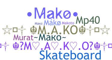 Bijnaam - Mako