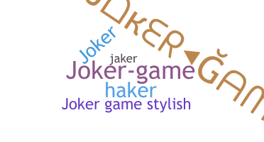 Bijnaam - JokerGame