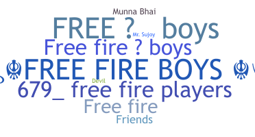 Bijnaam - Freefireboys