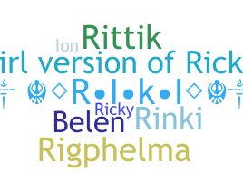 Bijnaam - Rikki