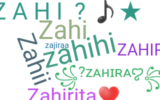 Bijnaam - Zahira