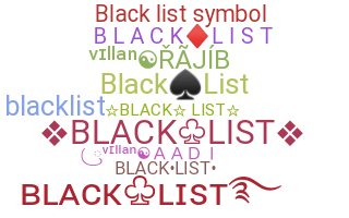 Bijnaam - blacklist
