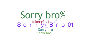 Bijnaam - Sorrybro1