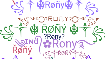 Bijnaam - Rony
