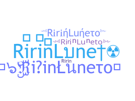 Bijnaam - RirinLuneto