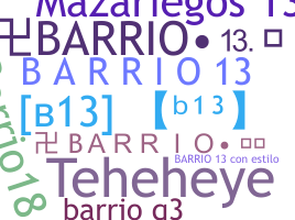 Bijnaam - Barrio13
