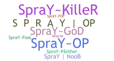 Bijnaam - Sprayop