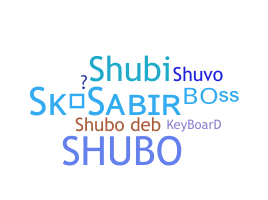 Bijnaam - Shubo
