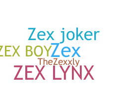 Bijnaam - zex