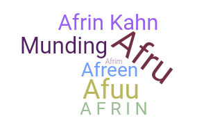 Bijnaam - Afrin