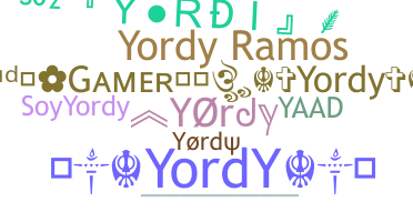 Bijnaam - Yordy
