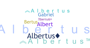 Bijnaam - Albertus