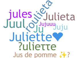 Bijnaam - Juliette