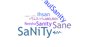 Bijnaam - SaNiTy