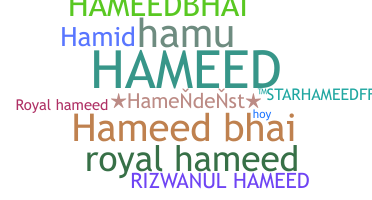 Bijnaam - Hameed