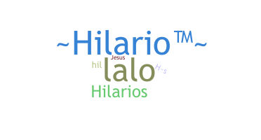 Bijnaam - Hilario
