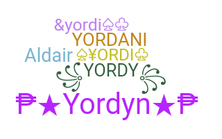 Bijnaam - Yordi