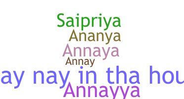 Bijnaam - Annaya