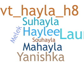 Bijnaam - Hayla