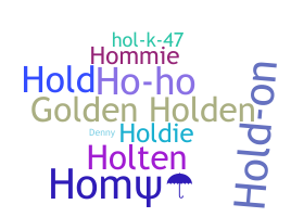 Bijnaam - Holden