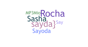 Bijnaam - Sayda