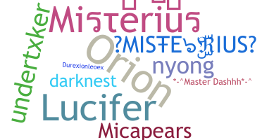 Bijnaam - misterius