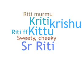 Bijnaam - Riti