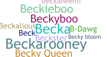 Bijnaam - Becky