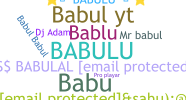 Bijnaam - Babulu