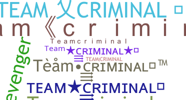 Bijnaam - Teamcriminal