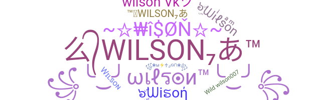 Bijnaam - Wilson