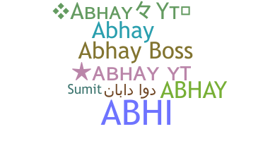 Bijnaam - Abhayyt