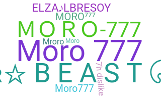 Bijnaam - MORO777