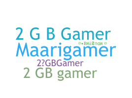 Bijnaam - 2GBGAMER
