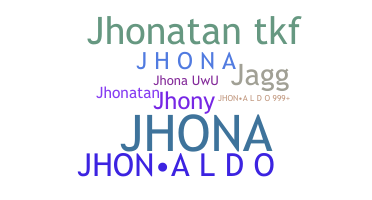 Bijnaam - Jhona