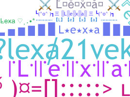 Bijnaam - lexa21vek