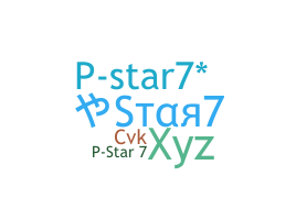 Bijnaam - PStar7