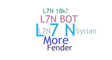 Bijnaam - L7N