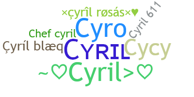 Bijnaam - Cyril