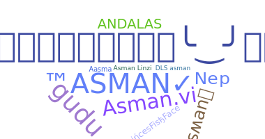 Bijnaam - Asman