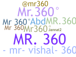 Bijnaam - Mr360