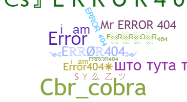 Bijnaam - Error404