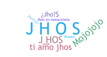 Bijnaam - Jhos