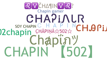 Bijnaam - Chapin