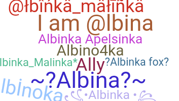 Bijnaam - Albina
