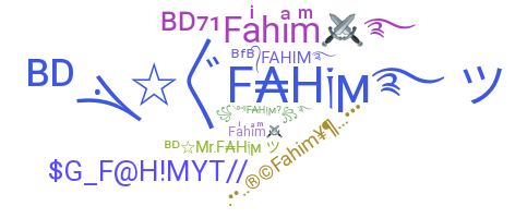 Bijnaam - Fahim