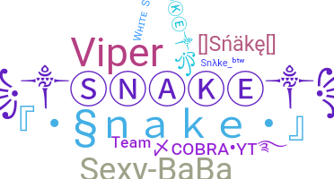 Bijnaam - Snake
