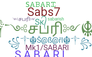 Bijnaam - Sabari