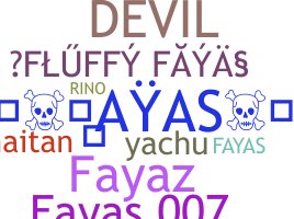 Bijnaam - Fayas