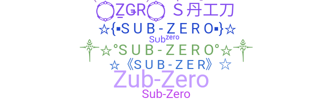 Bijnaam - Subzero